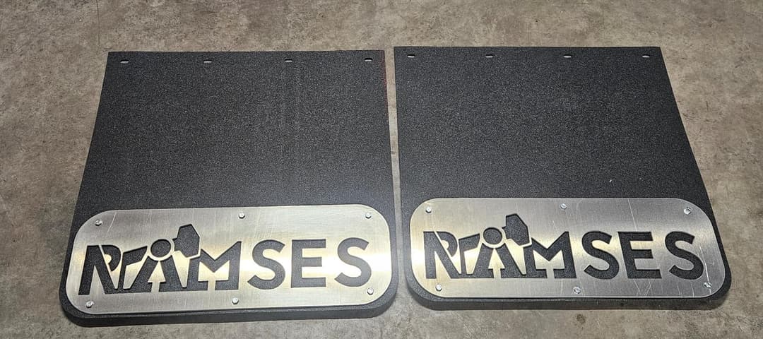Custom mud flaps